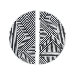 Glass Wall DÃ©cor Black and White MANDAU