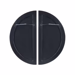 Glass Wall DÃ©cor Black and White MANDAU