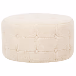 Pouffe TAMPA Boucle Beige 55 cm 55 cm 30 cm