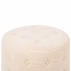 Pouffe TAMPA Boucle Beige 55 cm 55 cm 30 cm