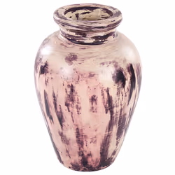 Decorative Vase AMATHUS Ceramic 34 cm Violet