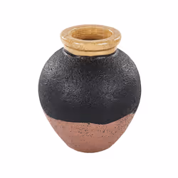 Decorative Vase DAULIS Ceramic 31 cm Black
