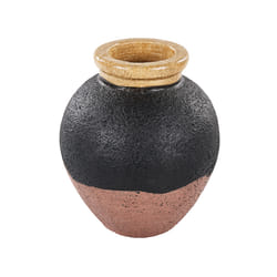 Decorative Vase DAULIS Ceramic 31 cm Black