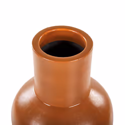 Decorative Vase KARFI Ceramic 37 cm Orange - Additional view 4