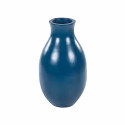 Terracotta Decorative Vase 48 cm Blue STAGIRA