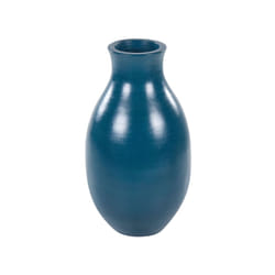 Terracotta Decorative Vase 48 cm Blue STAGIRA