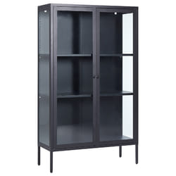 Display Cabinet NASH Metal 90 cm Black
