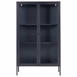 Display Cabinet NASH Metal 90 cm Black