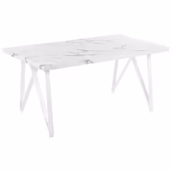 Dining Table GRIEGER White 160 cm 90 cm