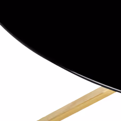 Dining Table BOSCO Black 105 cm 105 cm Tempered Glass
