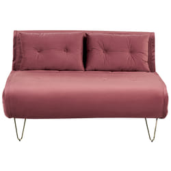Sofa Bed VESTFOLD Velvet Pink 2 Seater