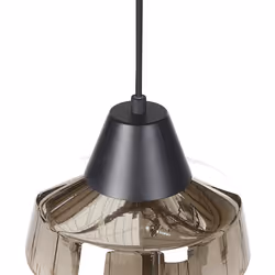 Glass Pendant Lamp Black and Gold TALPARO