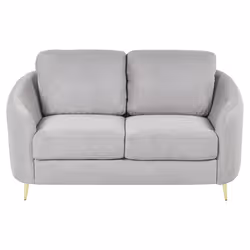Sofa TROSA Fabric Light Grey 2 Seater