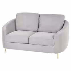 Sofa TROSA Fabric Light Grey 2 Seater