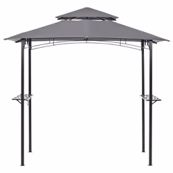 Gazebo NARO Metal 240 cm 148 cm Grey