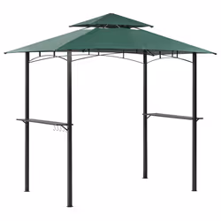 Gazebo NARO Metal 240 cm 148 cm Dark Green