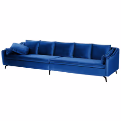 Sofa AURE Velvet Navy Blue 4 Seater