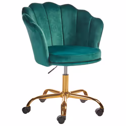 Desk Chair Swivel MONTICELLO Velvet Green
