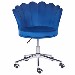 Desk Chair Swivel MONTICELLO Velvet Blue