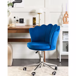Desk Chair Swivel MONTICELLO Velvet Blue