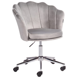 Desk Chair Swivel MONTICELLO Velvet Grey