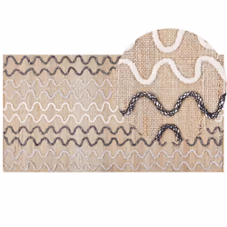 Jute Area Rug 80 x 150 cm Beige SOGUT