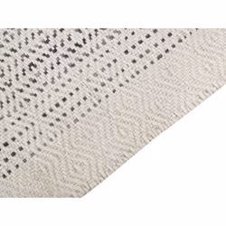 Wool Area Rug 140 x 200 cm White and Grey  OMERLI - Additional view 4