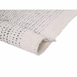 Wool Area Rug  160 x 230  cm White and Grey OMERLI - Additional view 5