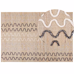 Jute Area Rug 160 x 230 cm Beige SOGUT