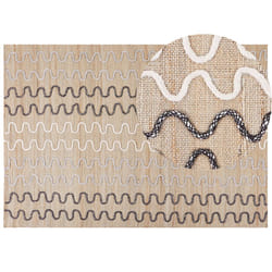 Jute Area Rug 160 x 230 cm Beige SOGUT