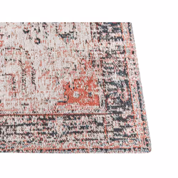 Cotton Area Rug 80 x 150 cm Red and Beige ATTERA