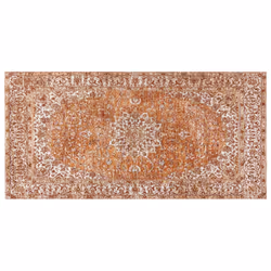 Cotton Area Rug 80 x 150 cm Orange HAYAT