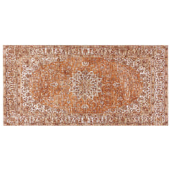Cotton Area Rug 80 x 150 cm Orange HAYAT