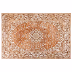 Cotton Area Rug 200 x 300 cm Orange HAYAT