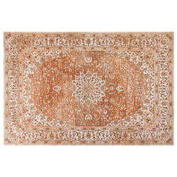 Cotton Area Rug 200 x 300 cm Orange HAYAT
