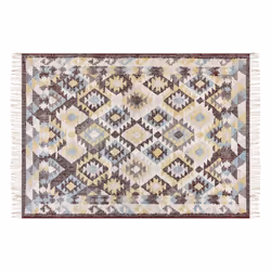 Jute Area Rug 140 x 200 cm Multicolour FENER