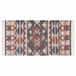 Jute Area Rug 80 x 150 cm Multicolour KALFA