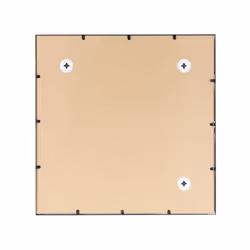 Metal Window Wall Mirror 78 x 78 cm Black BLESLE
