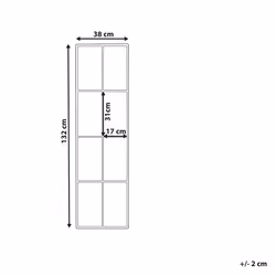 Wall Mirror CAMON 38 cm 132 cm Metal Black