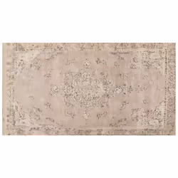 Cotton Area Rug 80 x 150 cm Beige MATARIM