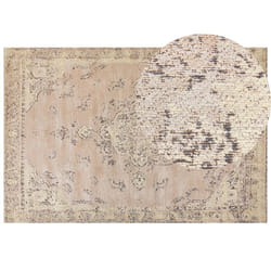 Cotton Area Rug 200 x 300 cm Beige MATARIM