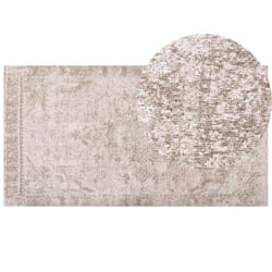 Cotton Area Rug 80 x 150 cm Pink MATARIM