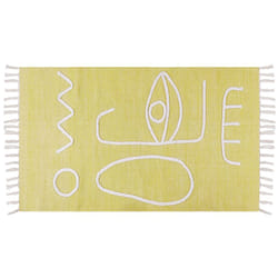 Outdoor Area Rug 80 x 150 cm Yellow YAVU