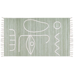 Outdoor Area Rug 80 x 150 cm Light Green YAVU