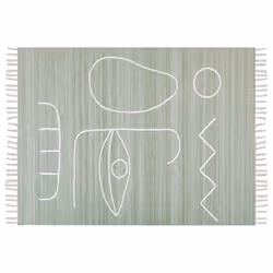Outdoor Area Rug 140 x 200 cm Light Green YAVU
