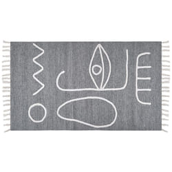Outdoor Area Rug 80 x 150 cm Grey YAVU