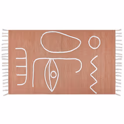 Outdoor Area Rug 80 x 150 cm Light Red YAVU