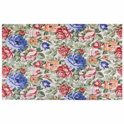 Cotton Area Rug 140 x 200 cm Multicolour FARWAN