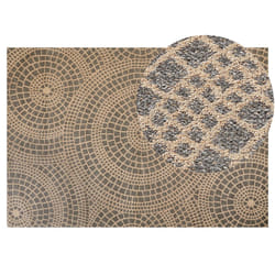 Jute Area Rug 200 x 300 cm Beige and Grey ARIBA