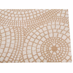 Jute Area Rug 200 x 300 cm Beige and White ARIBA